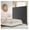 Dark Gray, variant on Room Divider 6ft Single Panel, Rolling Privacy Screen - White/Gray/Brown, Metal Frame, Portable Folding Partition for Home Office