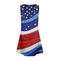 thumbnail image 3 of CCRFTGI 4th of July Dresses for Kids Girls Size 10-12 Cute American Flag Stars Striped Mini Dress Party V-Neck Independence Day Girls Clothes Summer Stylish Dress for Girls Royal Blue 9-10 Years, 3 of 5