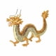 thumbnail image 4 of Figura decorativa de dragón chino de aleación, regalo clásico para inauguración de la casa. Dorado, 4 of 9