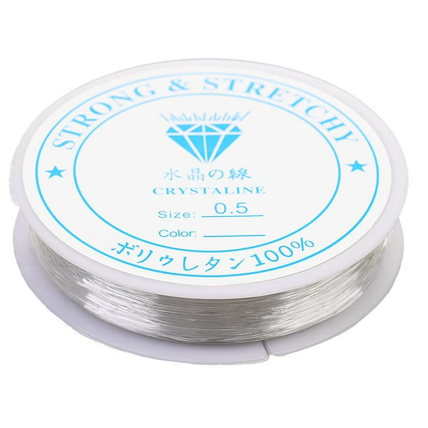 Cordón elástico de cristal Sunnimix 10 m Transparente Hilo elástico 0.5mm