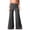 Dark Gray, variant on Casual Yoga Pants Women Coral Fold Over On Solid Wide Leg Loose Fit With Ruched Waist For Sports Everyday Yoga Pants