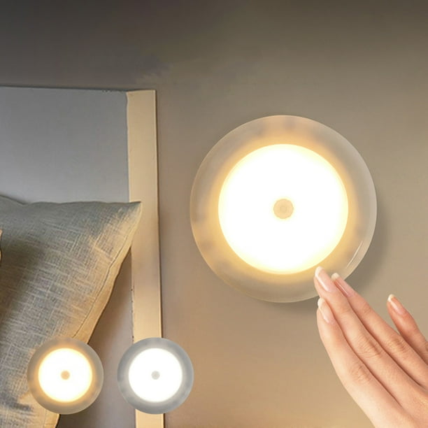Fiudx Lámpara de Pared Led con Sensor de Movimiento, Ahorro de Energía y Batería, Opciones de Montaje Versátiles, Luz Blanca Cálida, Ideal para Dormitorio, Armario y Pasillo, 8 X 81,6 Cm.