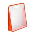 thumbnail image 2 of jinwen File Bag Clear Document Bag Art Portfolio Bag for Projects Classroom Teacher Orange, 2 of 9