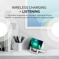 thumbnail image 2 of Belkin Quick Charge Wireless Charger + Bluetooth Speaker - Qi-Certified Charger Stand for iPhone, Samsung Galaxy & More - Charge While Listening to Music, Streaming Videos, & Video Calling - White, 2 of 9