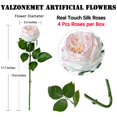 thumbnail image 3 of Flores artificiales Yalzone Met Austin Roses, 45 cm, 4 unidades, 3 of 6