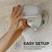 Home Zone Security ES00937G Ultra Bright Triple Head Motion Sensor Light