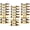 Gold, variant on 3 Tier Wall Mount Wine Rack, Wall Racks for Wine Bottles Display and Storage, Hanging Bottle Organizer for Living Room, Dining Room, Wine Cellar, Bar, Black