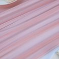 thumbnail image 5 of Ksopiavobs 10Ft Dusty Rose Chiffon Table Runner Dusty Pink Sheer Table Runners 29×120 Inch Long Rustic Decoration for Boho Wedding Bridal Shower Baby Shower Birthday Party Holiday Christmas Decor, 5 of 6