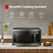 Toshiba 1.5 cu. ft., 1000 Watts Multi-Functional Microwave Oven, Smart Sensor, ML-EC42P(BS), Black Stainless Steel
