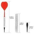 thumbnail image 5 of Safe Darts 12Pieces 14g Darts Set Soft Plastic Tip Plastic Barrels Iron Nickel Plated Shaft Plastic Flight with 100 Tips, 5 of 9
