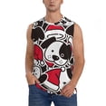 thumbnail image 3 of Uemuo Cute Dog Pattern Men's Sleeveless T-Shirt,Muscle Athletic Tank Top, Moisture-wicking Quick-dry Breathable Classic Tee Top for Gym Run Outdoor Sports-Medium, 3 of 8
