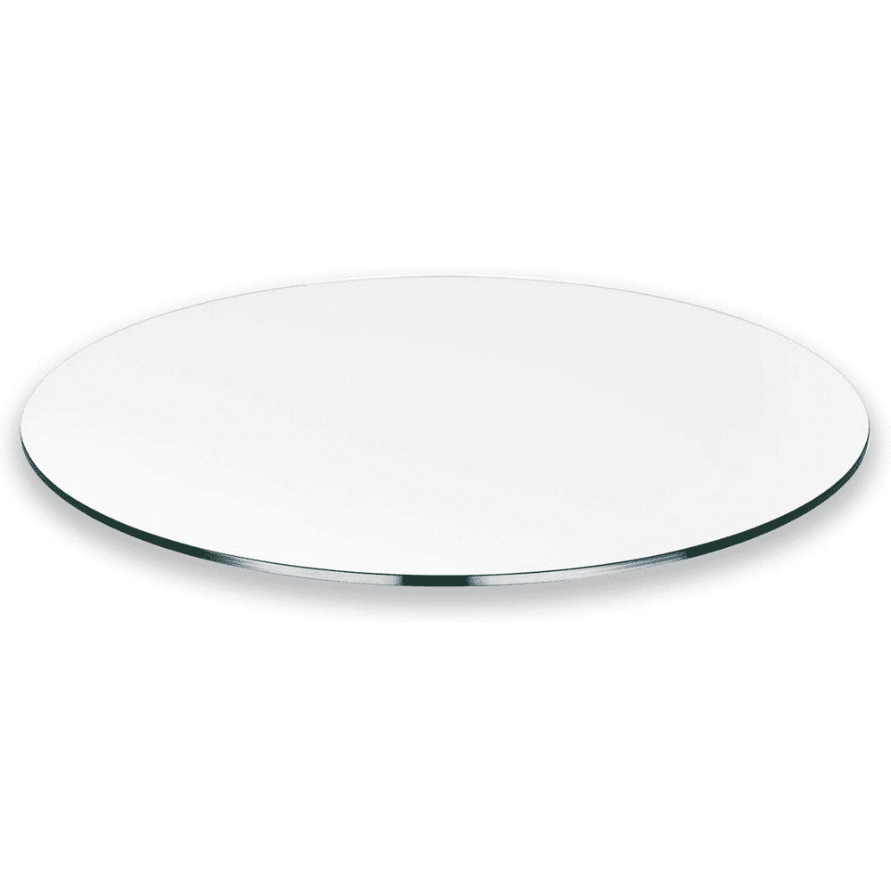 All Safe Glass 36" Round Tempered Glass Table Top 3/8" Thick Pencil