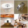 thumbnail image 4 of FRCOLOR base Rotative 3 Pcs Roulements Rotatifs base de Plateau Tournant Disques en Alliage d'Aluminium Outils de Table Rotatifs, 1.48"X1.48"X0.45 Pouces, 4 of 5