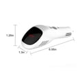 thumbnail image 2 of Purificador de aire con pantalla digital para automóvil y cargador de automóvil USB dual | Detección de voltaje | Protección de 7 capas | Carga rápida de 5 V y 3,1 A | Ambientador de iones negativos, 2 of 7