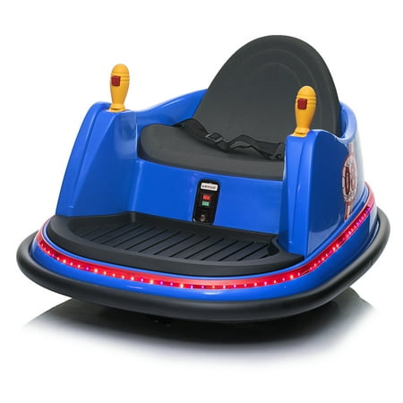 JOYMOR 6V Kids Bumper Car with Remote Control, 360 Spin Eletric Ride on for Boys Girl Blue