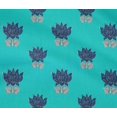 thumbnail image 4 of oneOone Cotton Flex Fabric Leaves & Lotus Block Printed Craft Fabric BTY 40 Inch Wide, 4 of 4