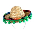 thumbnail image 2 of Sombrero Sombrero Decoración Temática Mexicana Práctico Conveniente Accesorios para Fotos Mini Sombrero Sombrero beige, 2 of 9