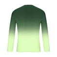 thumbnail image 4 of Rvwovn Men's Ombre Long Sleeve Crewneck T-Shirt, Gradient Color Pullover Tee Casual Fall Wear, 4 of 5