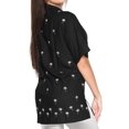 thumbnail image 2 of HAPPY BAY Women's Classic V-Neck Blouse Tops Simple Shirt XXL plus-size Black_X508, 2 of 4