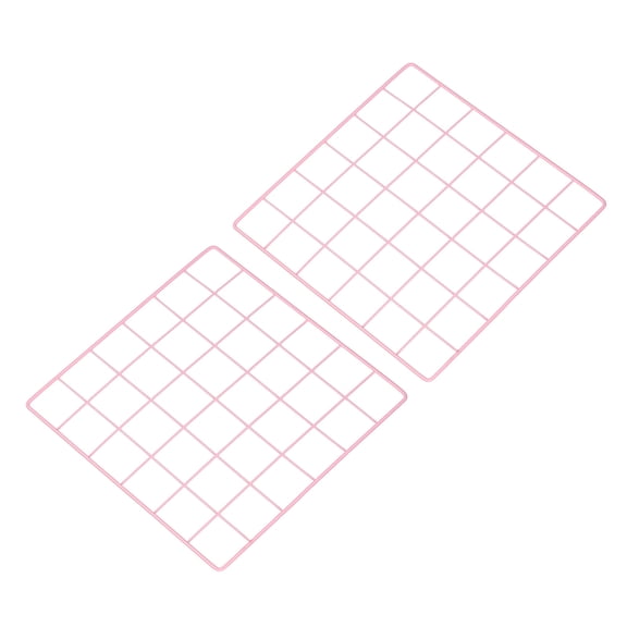 Uxcell 12"x12" Wire Grid Panel, 2 Pack Board for Photo Display and Home Office Wedding Decor, Pink