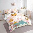thumbnail image 3 of Homewish Cartoon Rocket Planet 7pcs Bedding Comforter Set,Cute Mushroom Queen Bedding Sets,Boho Style Moth Queen Sheet Sets For Kids,Ultra Soft Home Decor Reversible, 3 of 8