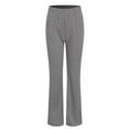 thumbnail image 4 of UngA Travel Pants Womens Casual Linen High Waist Pants Drawstring Loose Fit Summer Pants Trousers with Side Pockets Grey,M, 4 of 6