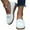 White, variant on LUXUR Women Loafers Slip On Flats Driving Boat Shoes Lightweight Wedges Work Moccasin White 4.5