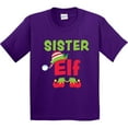 thumbnail image 3 of Inktastic Christmas Sister Elf Youth T-Shirt, 3 of 5