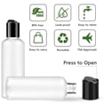 thumbnail image 3 of HYOWUIER 10 Pack 3.4 oz Clear Travel Bottles for Toiletries TSA Approved Leakproof Travel Size Containers Empty Small Plastic Shampoo Lotion Bottles with Labels, 3 of 7