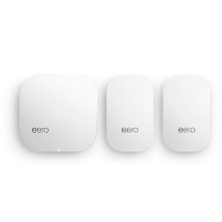 eero Home WiFi System (1 eero + 2 eero Beacon) – 2nd Generation – Advanced Tri-Band Mesh WiFi System to Replace Traditional Routers and WiFi Ranger Extenders – Coverage: 2 to 4 Bedroom