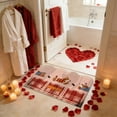 thumbnail image 5 of XYAIYT Valentines Day Door Mat Non Slip Absorbent Welcome Rug Cushioned Polyester Floor Mat with Anti Skid Backing Washable for Kitchen Entryway Bathroom 23.6x15.7in, 5 of 7