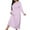 Pink, variant on Oksale Cute Love Hearts Graphic Sleep Dress for Women Plus Size Long Sleeve Nightgowns Casual Crew Neck Night Dress for Home Ultra Soft Loose Fit Maxi Loungewear 2025 Light Blue S