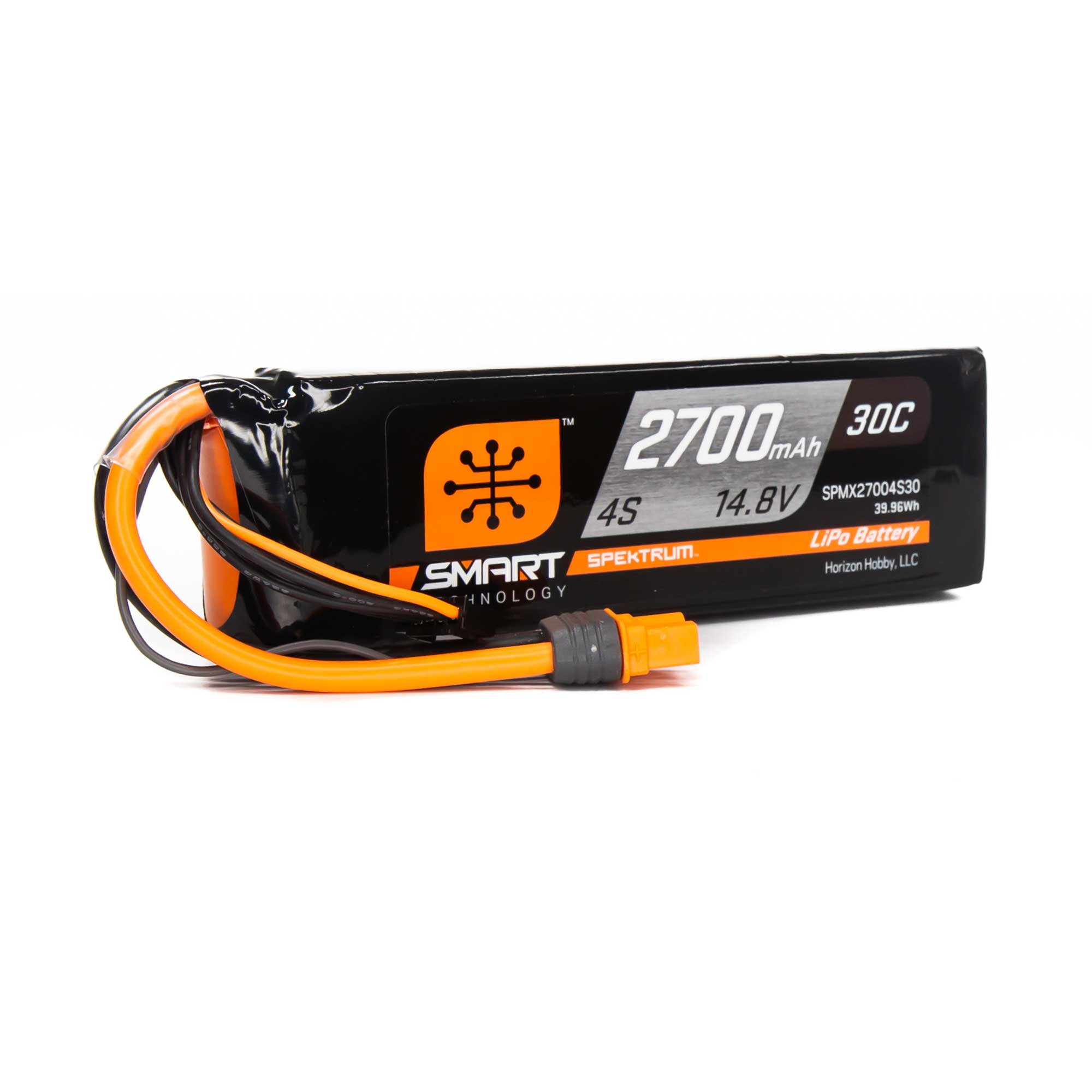 Spektrum X27004S30 2700mah 4s 14.8v Smart LiPo Battery 30c; Ic3