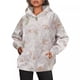 thumbnail image 2 of Sudadera con capucha deportiva de gran tamaño con estampado de hojas de arce y bolsillos para mujer nueva de otoño, 2 of 5