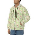 thumbnail image 3 of Naloa Rabbit With Tie Men’s Hoodies, Zip up Hoodie, Sweatshirts,Hoodies for Men Sizes S-3XL-3X-Large, 3 of 5