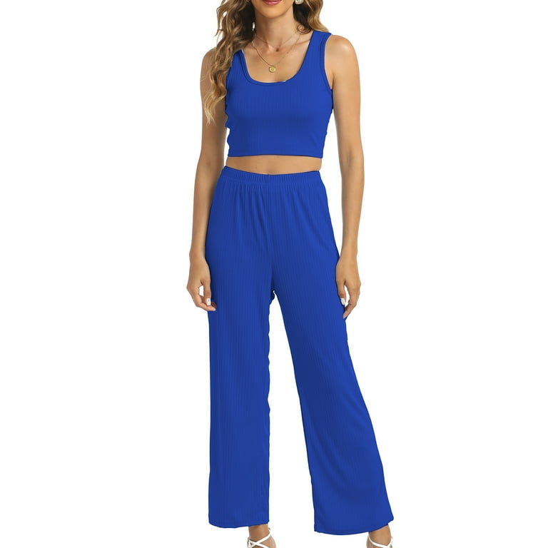 3 Piece Lounge Sets for Women Solid Color Knit Sets Long Sleeve