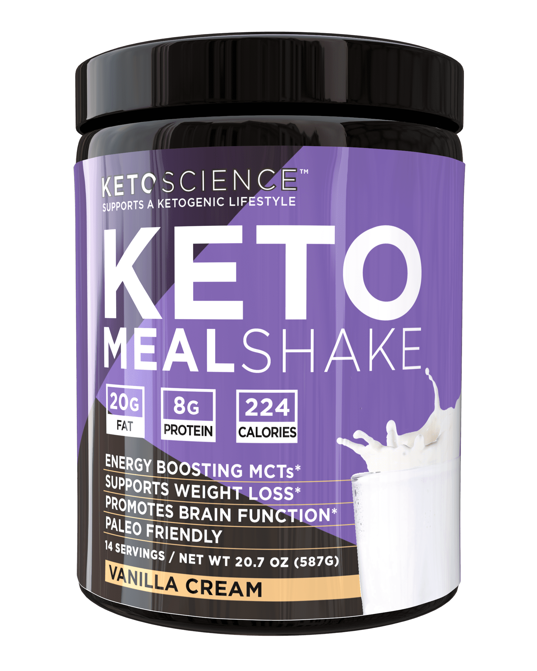 Keto Science Ketogenic Meal Shake Vanilla Dietary ...