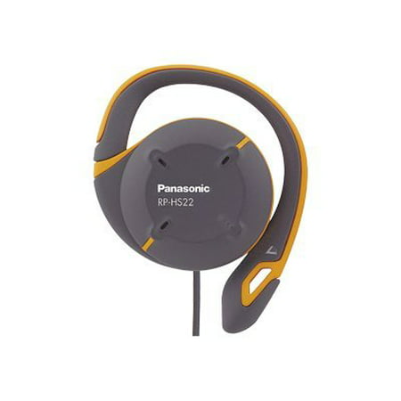 Panasonic Shockwave RP-HS22 - Headphones - clip-on - wired - 3.5 mm jack - black, orange