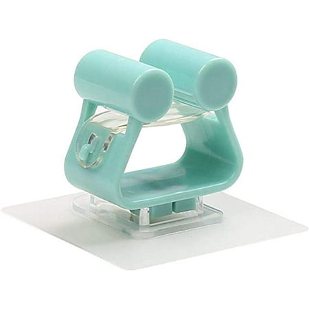 

Egebert Broom Holder Wall Mount No Drill Broom and Mop Gripper Holds Self Adhesive Super Anti-Slip Multi-Functional Organizer for Home Kitchen(Sky Blue)