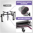 thumbnail image 3 of Liquid Stands Dual Piano Keyboard Stand with 2nd Tier - Z Style Adjustable and Portable 2 Tier Heavy Duty Music Stand for Synths and Electric Digital Keyboards - Fits 54 61 88 Key Pianos, 3 of 8