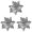 Silver, variant on Christmas Poinsettia Flowers 12Pcs Glitter Cloth Artificial Flowers for Tree Wreath Garland Floral Holiday Decor Blue