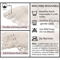 thumbnail image 4 of Home Weavers Hampton Crochet Bath Mat 100% Cotton Reversible Bathroom Rug Set Machine Washable Bathroom Rug-17"x24", Bath Rug- 21"x34", Runner- 21"x54", Ivory Color 3 Piece Bath Carpet set, 4 of 5