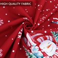 thumbnail image 4 of Christmas Snowman Tablecloth, Merry Christmas Table Cloth Waterproof, Winter Christmas Xmas Kitchen Table Decor for Dining Holiday Party 60x84 Inch Rectangle, 4 of 6