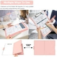 thumbnail image 4 of FVClipboard with Storage,Heavy Duty Clip Boards8.5x11with2 Storage Case,Clear Visible Top Panel Storage Clipboards,Side Opening Clip Boards,Nursing Clipboard Folder Case for Office Supplies-Pale Pink, 4 of 12