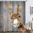 thumbnail image 1 of GFDYREE Funny Gold Donkey Shower Curtain 60Wx72L, 1 of 7