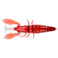 thumbnail image 3 of Señuelo de camarón suave Artificial con gancho señuelos de pulpo de camarón de madera de imitación rojo, 3 of 9