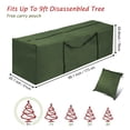 thumbnail image 3 of Homeya Large Christmas Tree Storage Bag Xmas Decor Container, Fits Up to 9ft Artificial Christmas Tree with Carry Handles & Dual Zippers, Green, 3 of 8