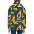 thumbnail image 6 of Kdxio Banana And Avocado Pattern Kids Boys Girls Zip Up Hoodie 3D Printed Hooded Sweatshirt Hoody Coat with Pocket 7-12 Y-Small, 6 of 6