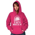 thumbnail image 3 of Taco Belle Mexican Fast Food Funny Unisex Plus Fleece Graphic Hoodie Brisco Brands 2X, 3 of 5