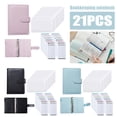 thumbnail image 1 of Budget Binder with 8 Zipper Pouch 12 Budget Sheets Leather Pocket Budget Planner Organizer for Money Saving Personal PVC Cash Envelopes Wallet Finances Organizer, 1 of 5